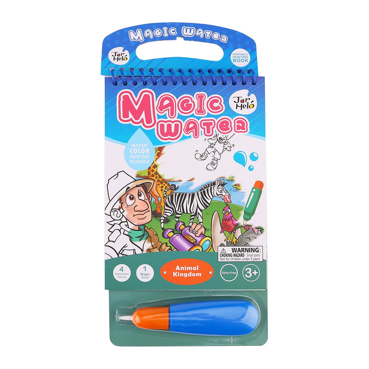MAGIC WATER COLOURING PAD - ANIMAL KINGDOM - Bamboo Sprout